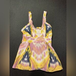 James Coviello‎ Silk Cotton Sleeveless Flowy Top
